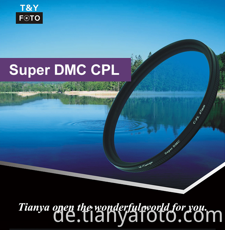Wtianya Super Slim DMC CPL zirkularer Polarisationsfilter für Kamera